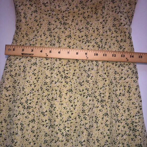 Beginning Boutique Yellow Floral Mini Dress