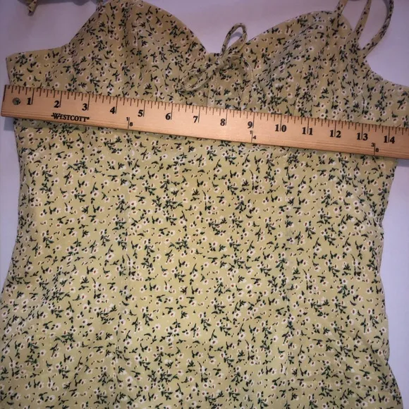 Beginning Boutique Yellow Floral Mini Dress