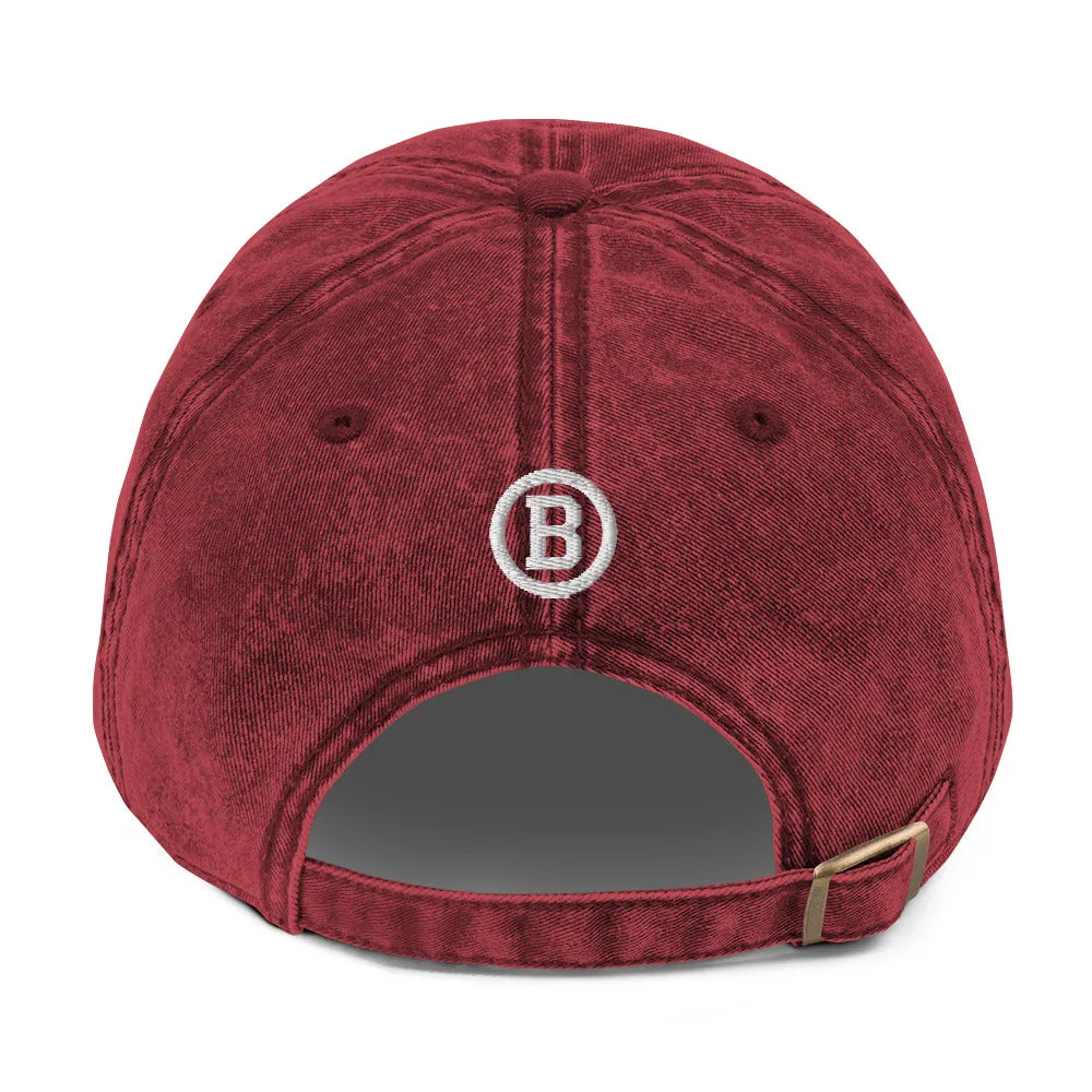 BEST DAD Signature Vintage Cotton Twill Cap