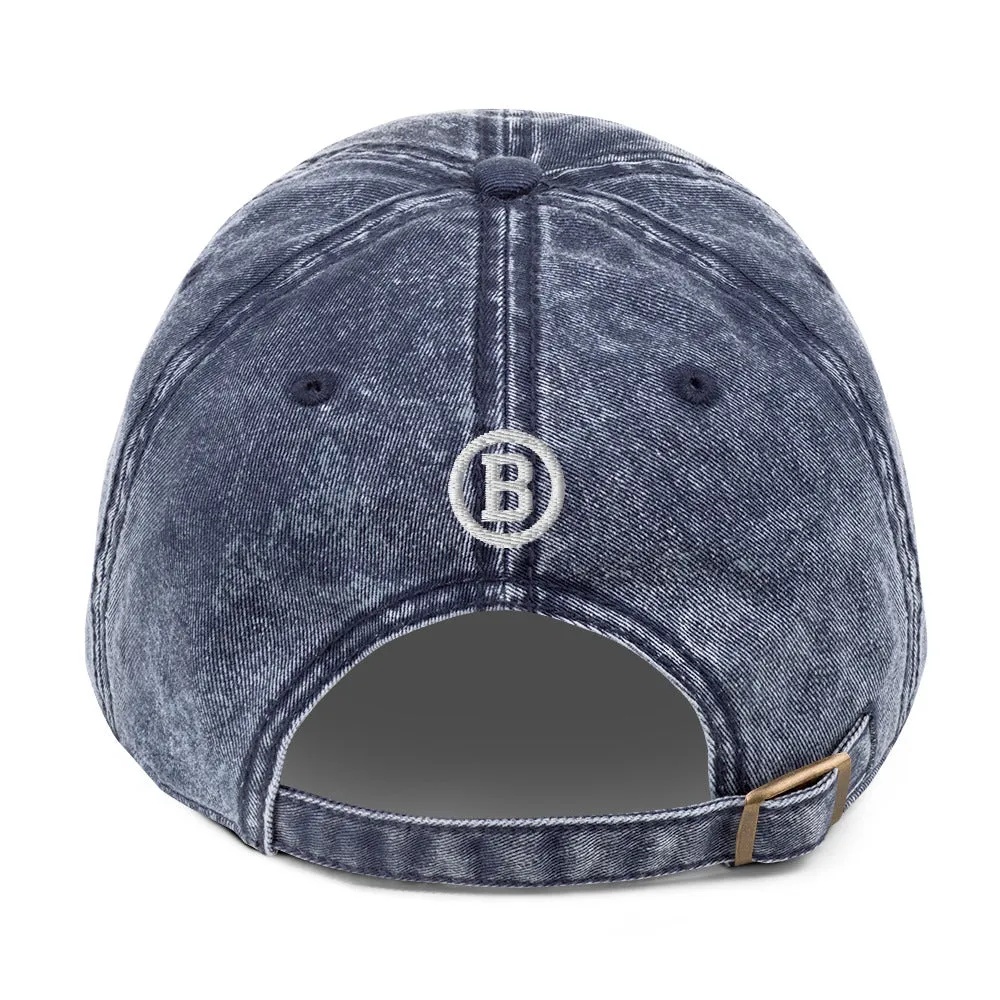BEST DAD Signature Vintage Cotton Twill Cap