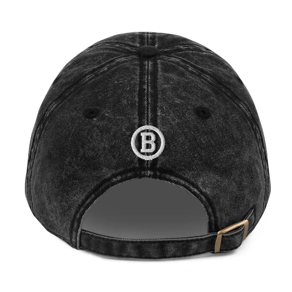 BEST DAD Signature Vintage Cotton Twill Cap