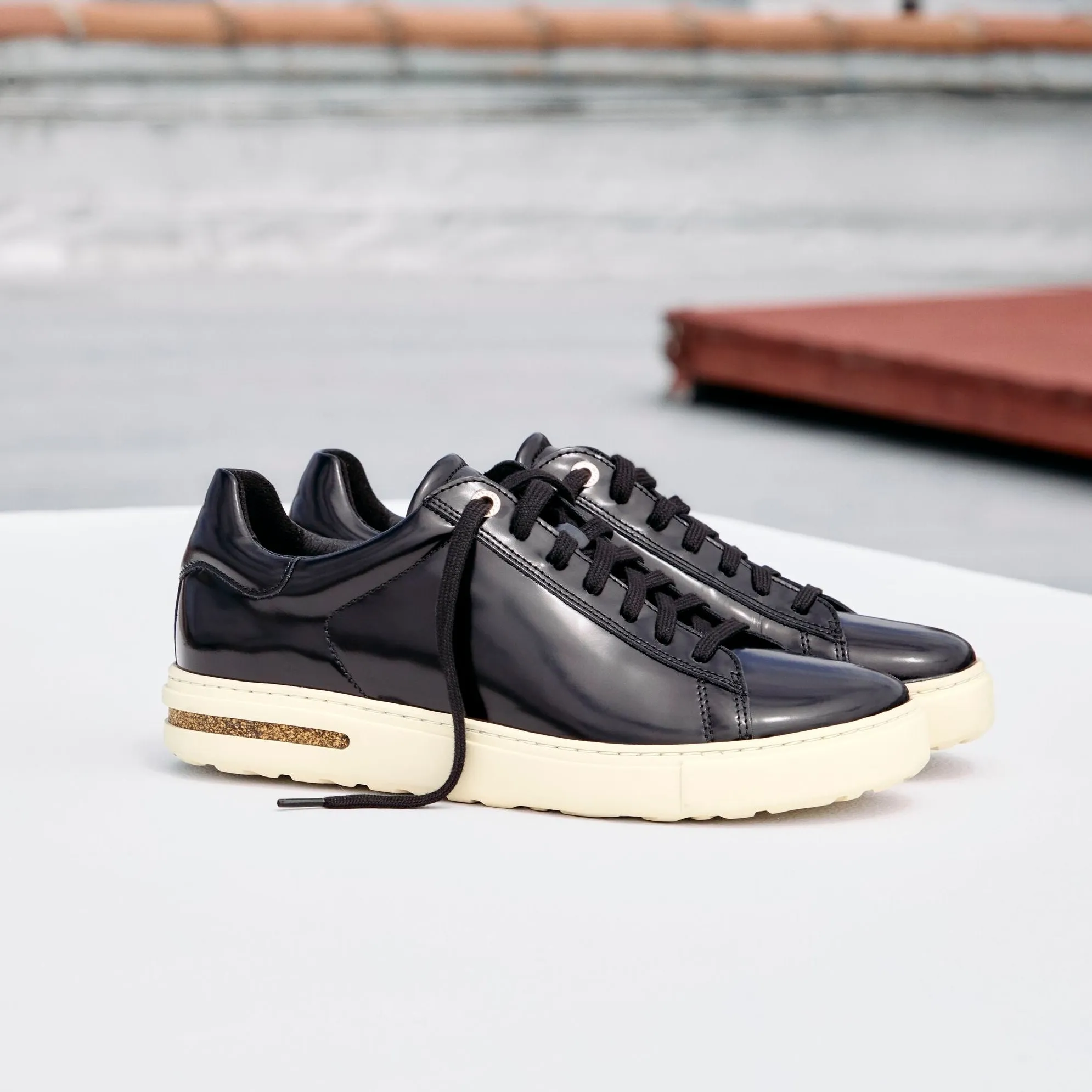 Birkenstock Bend Low high shine black leather