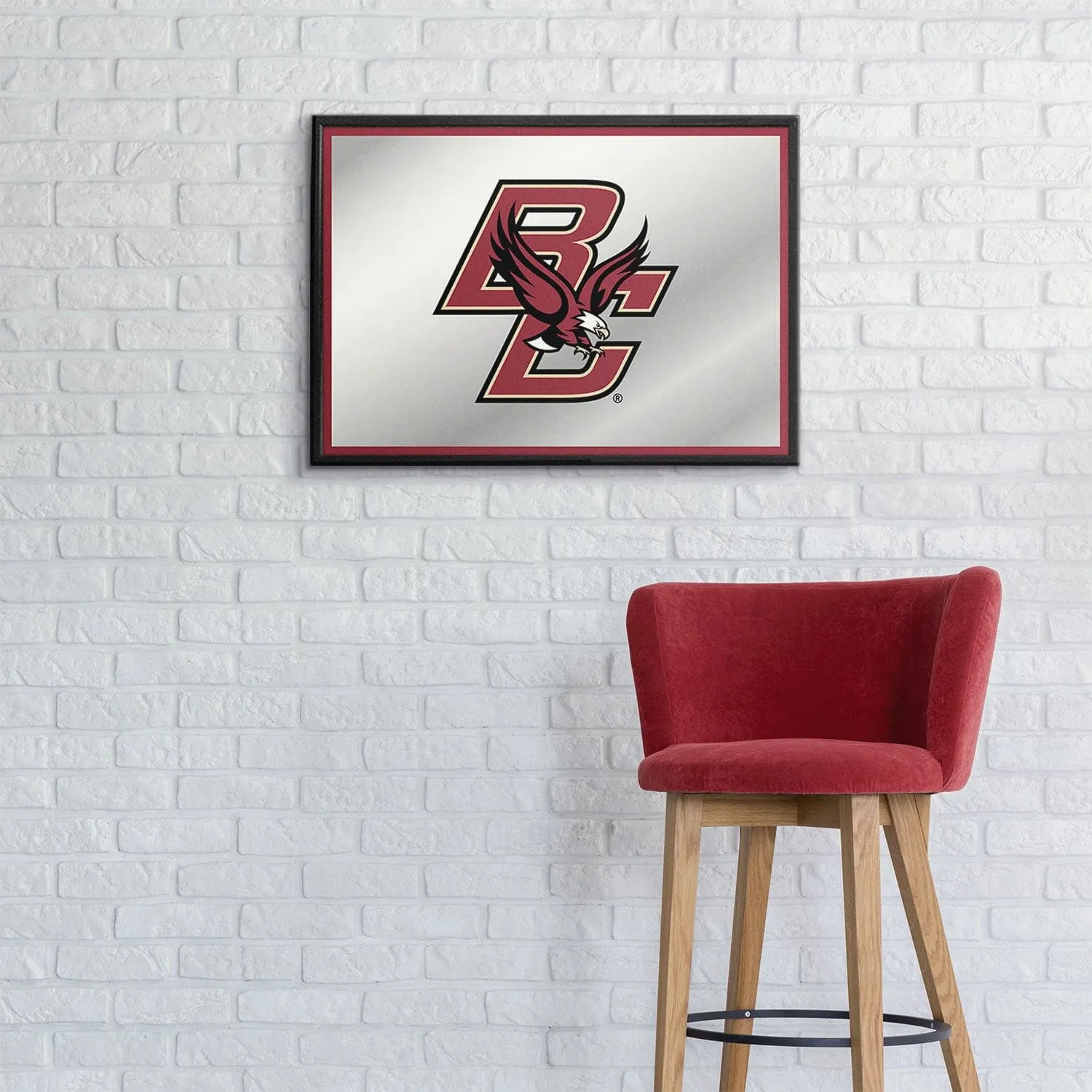 Boston College Eagles: Framed Mirrored Wall Sign