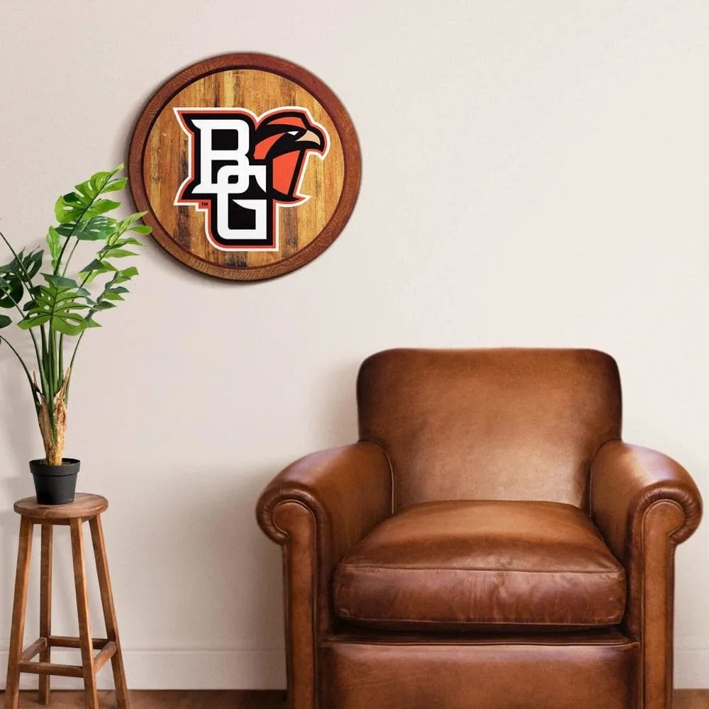 Bowling Green Falcons: "Faux" Barrel Top Sign