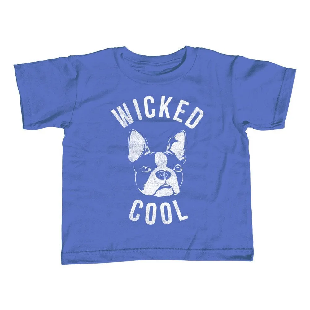 Boy's Wicked Cool Boston Terrier T-Shirt