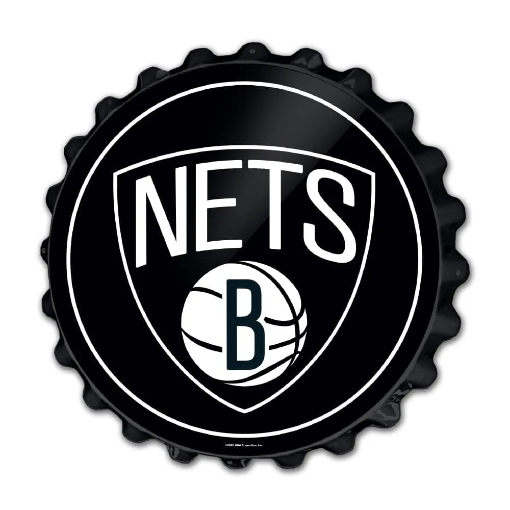 Brooklyn Nets: Bottle Cap Wall Sign