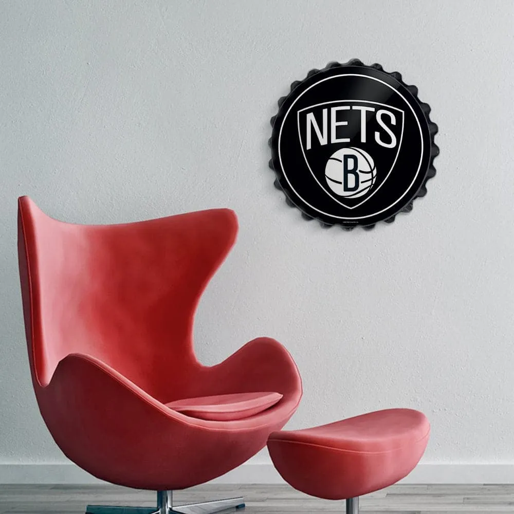 Brooklyn Nets: Bottle Cap Wall Sign