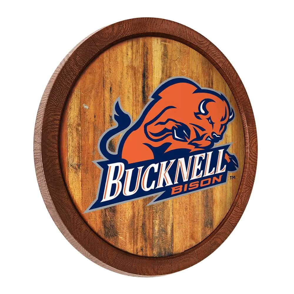 Bucknell Bison: "Faux" Barrel Top Sign