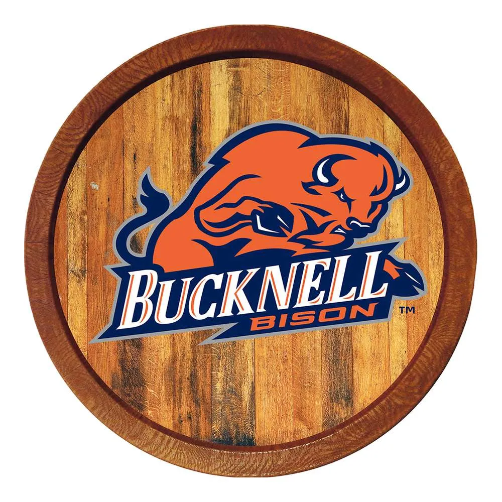 Bucknell Bison: "Faux" Barrel Top Sign