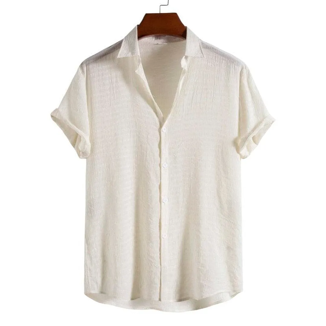 Camisa Casual Manga Curta Summer