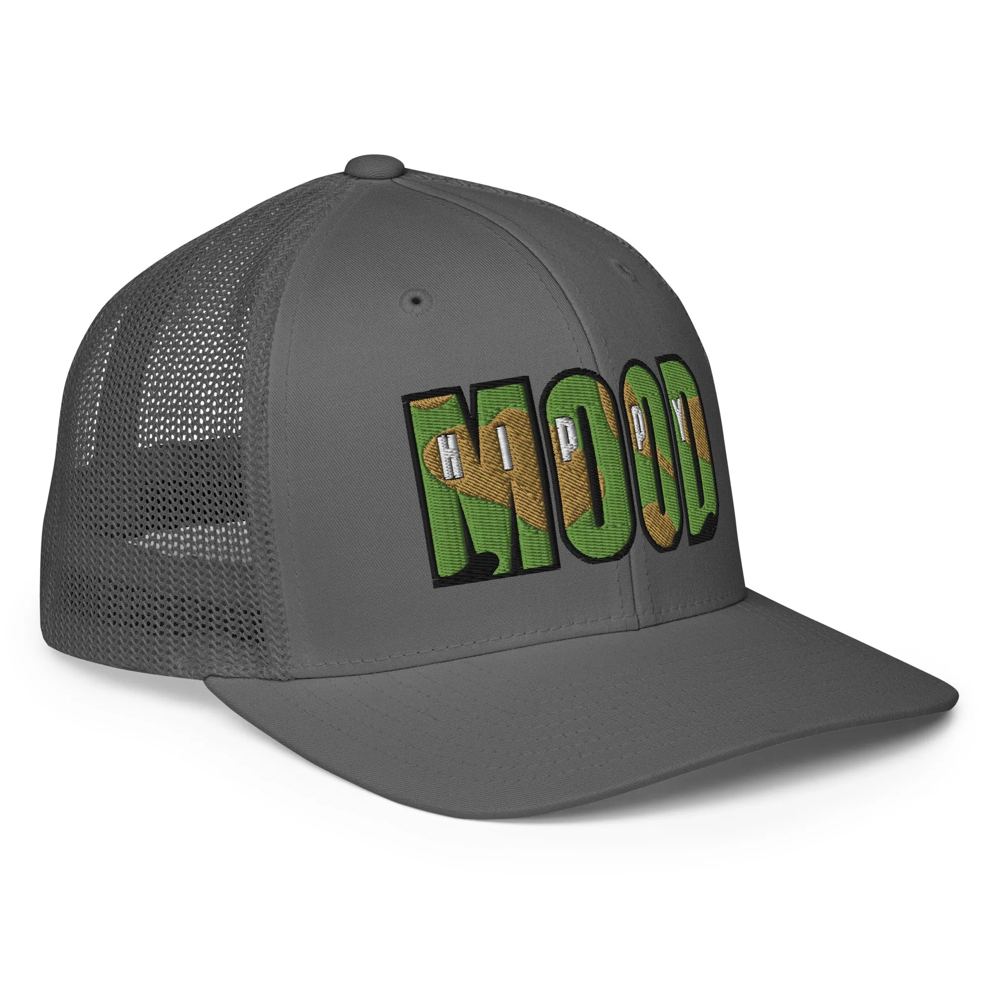 Camo Print Closed-back Trucker Cap