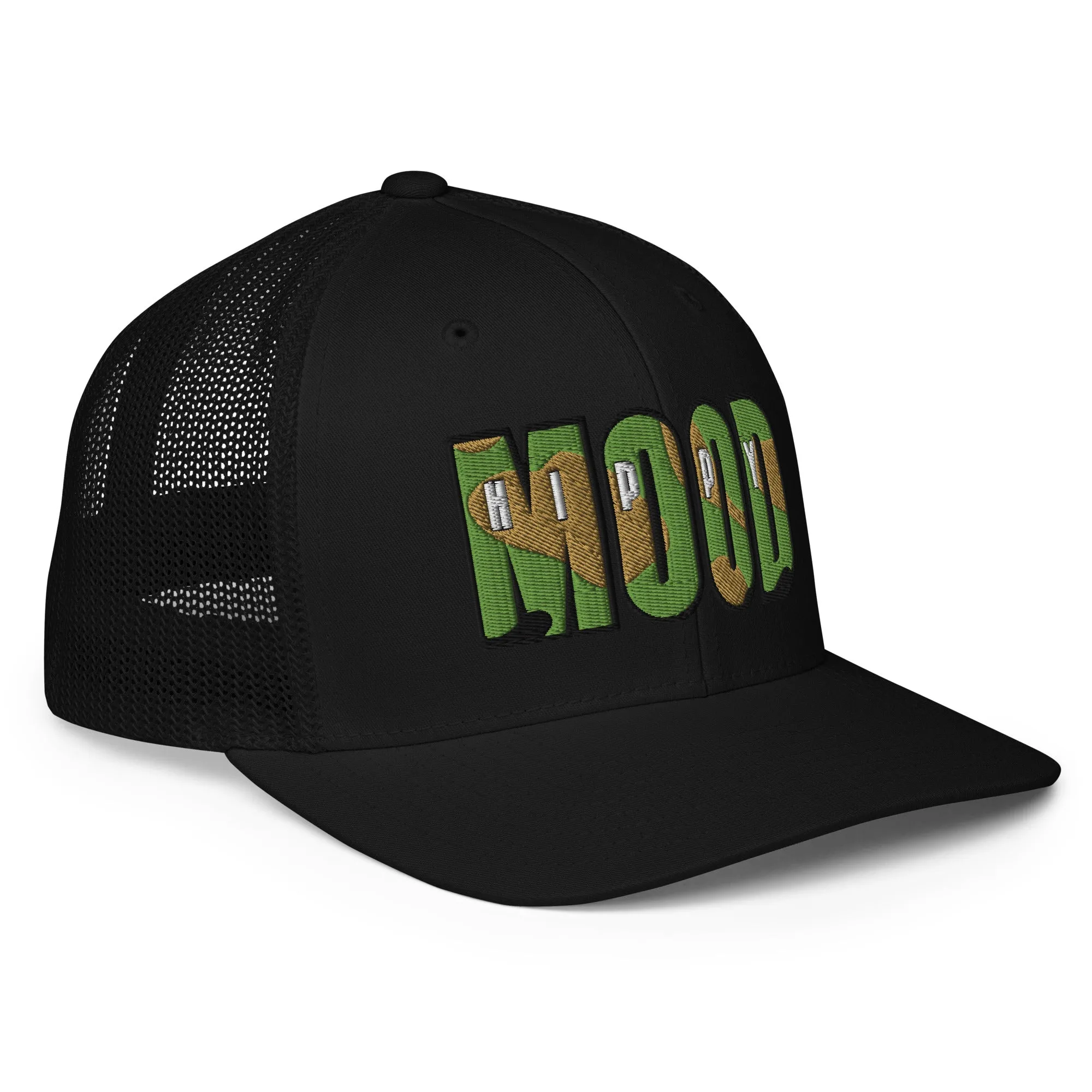 Camo Print Closed-back Trucker Cap