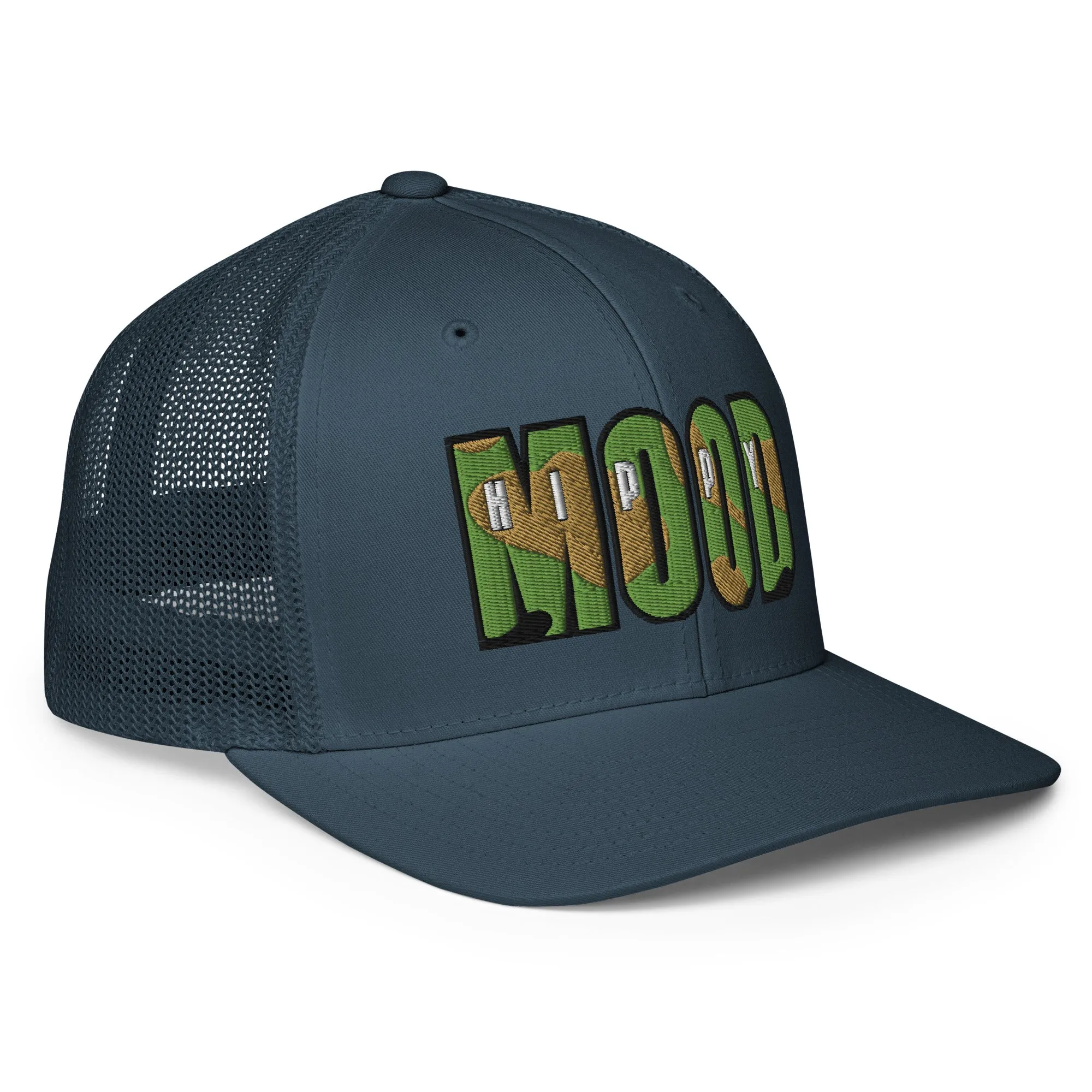 Camo Print Closed-back Trucker Cap