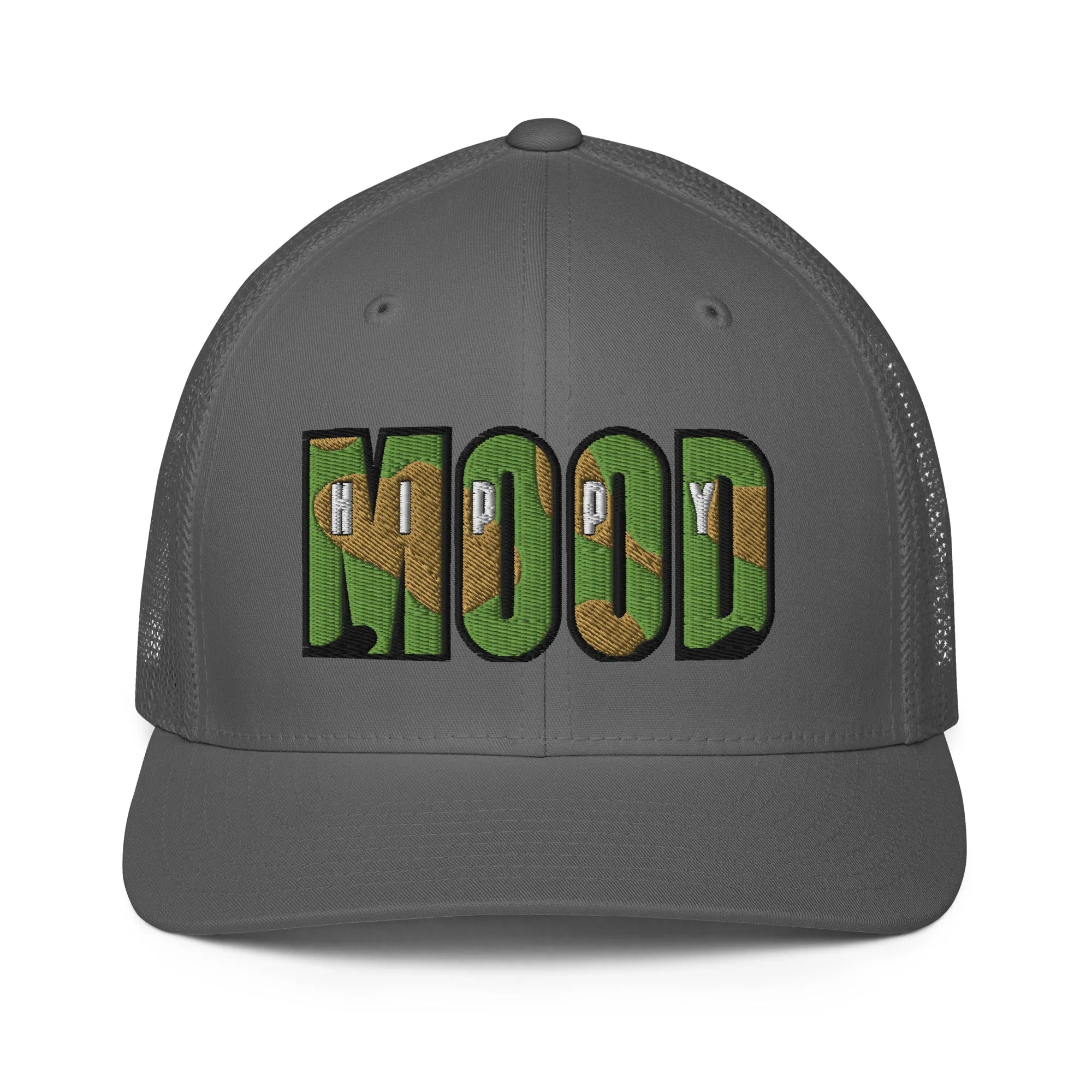 Camo Print Closed-back Trucker Cap