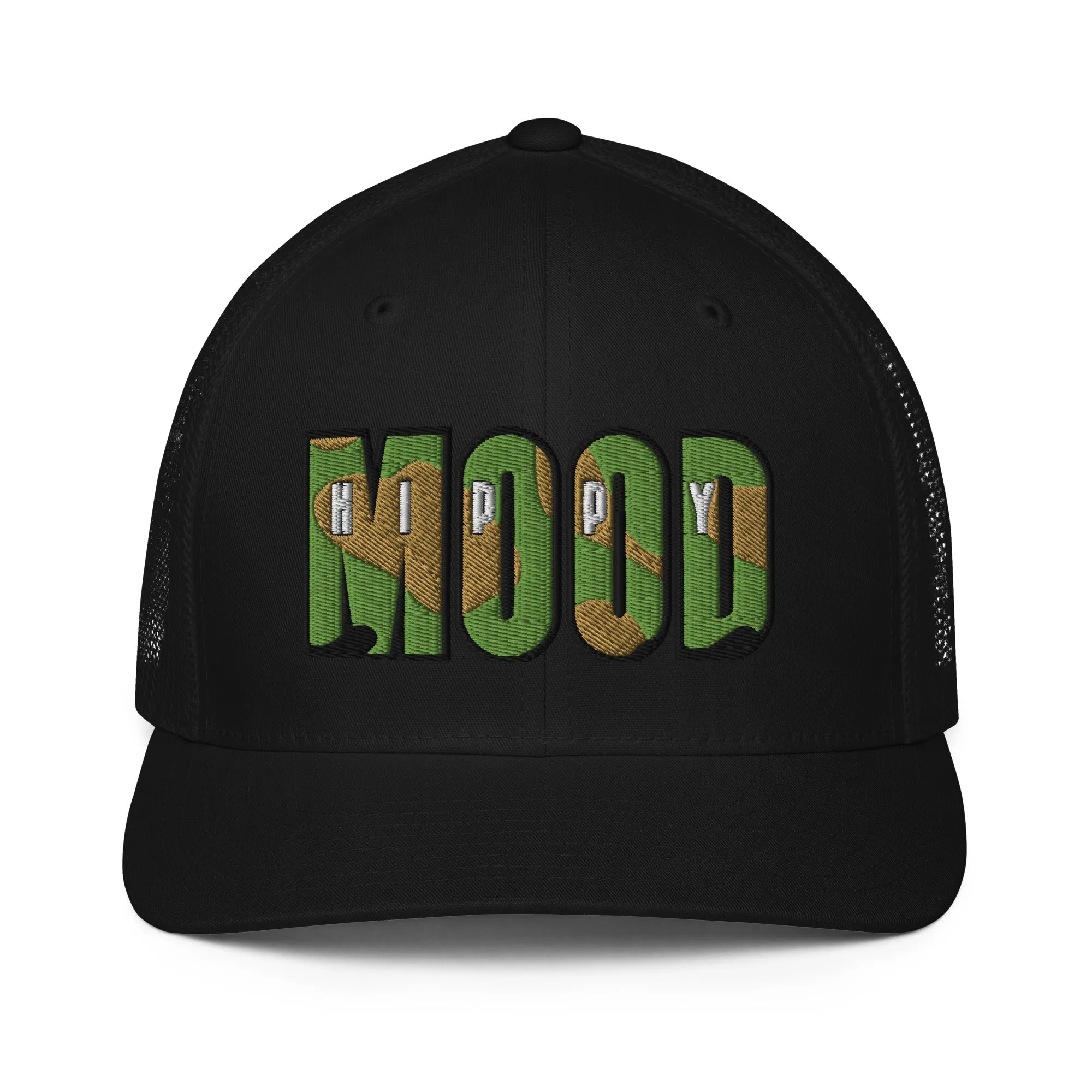 Camo Print Closed-back Trucker Cap