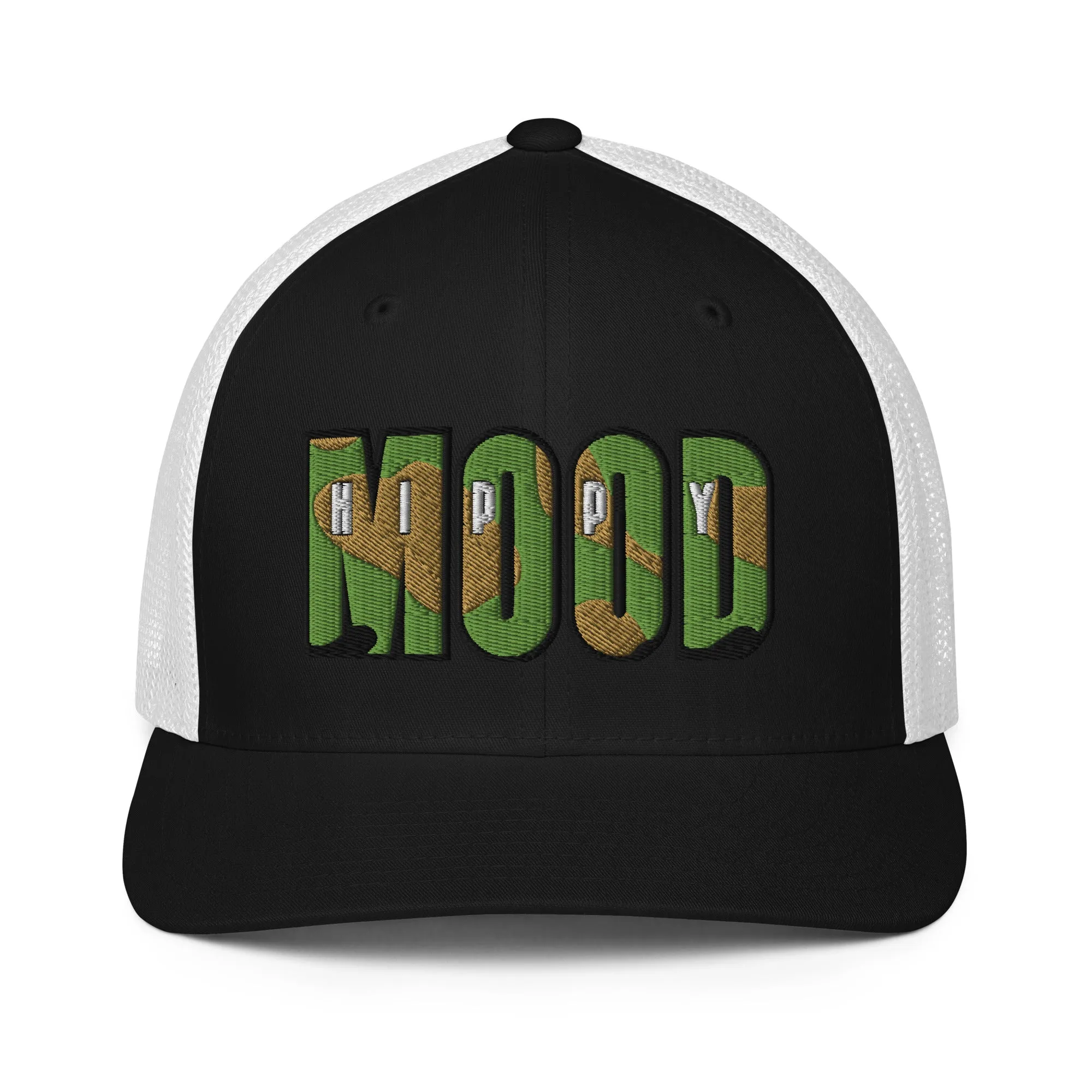 Camo Print Closed-back Trucker Cap