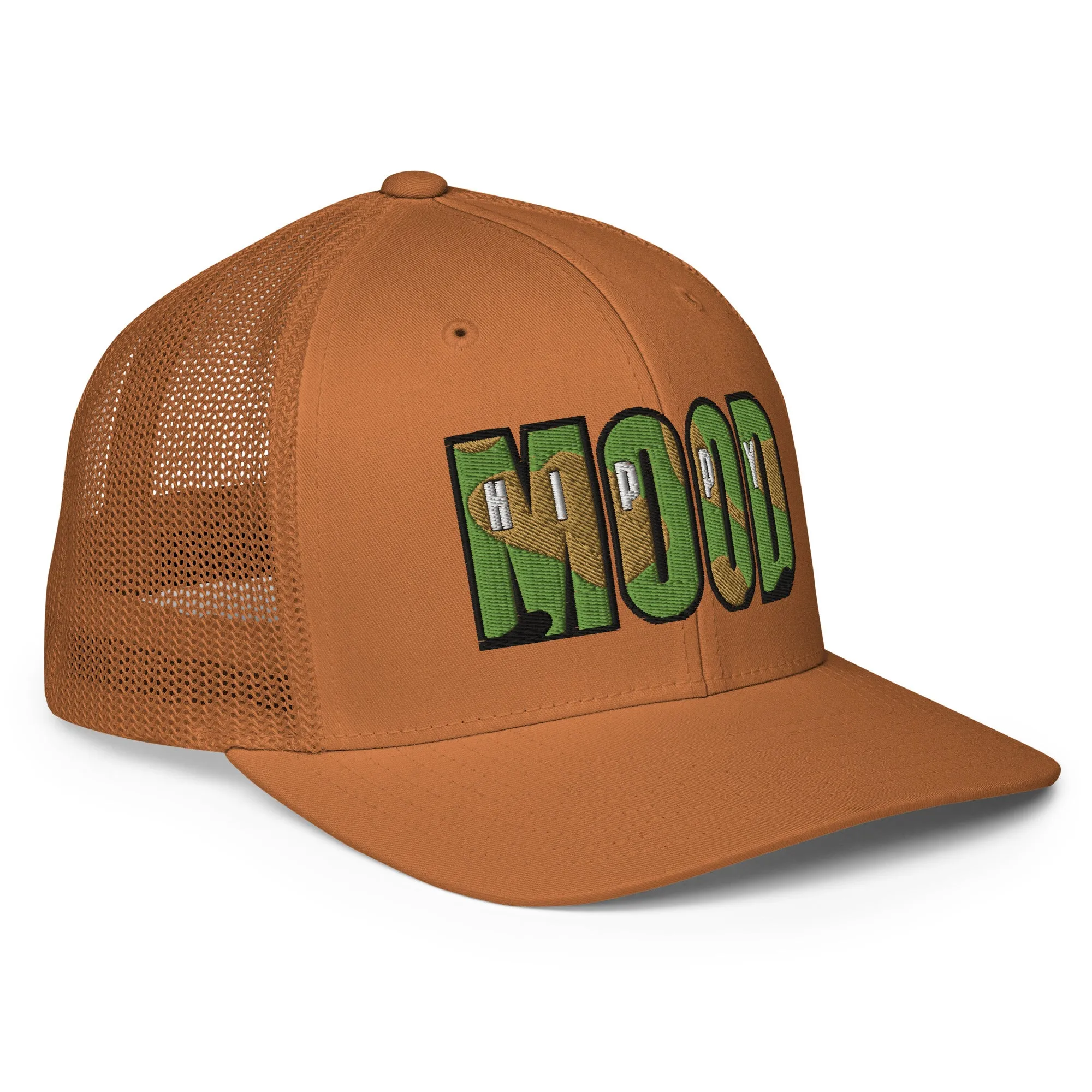 Camo Print Closed-back Trucker Cap