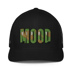 Camo Print Closed-back Trucker Cap