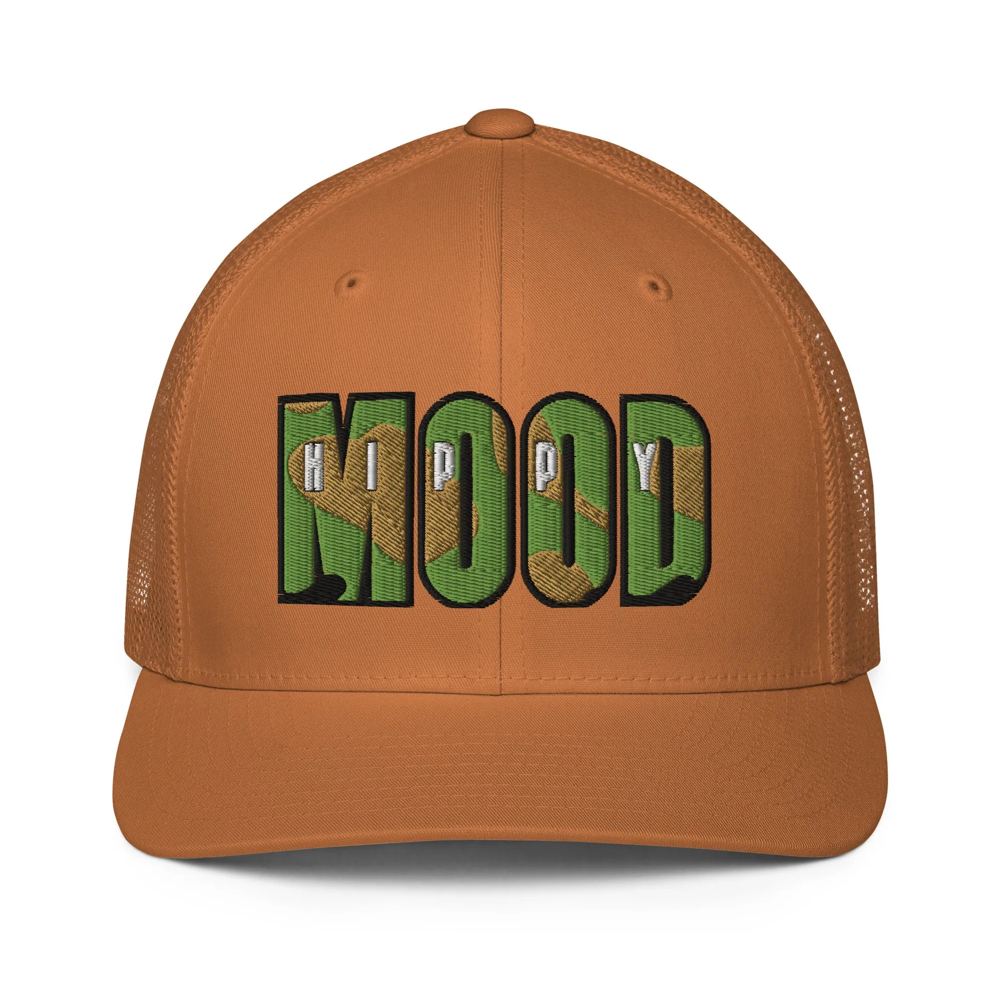 Camo Print Closed-back Trucker Cap