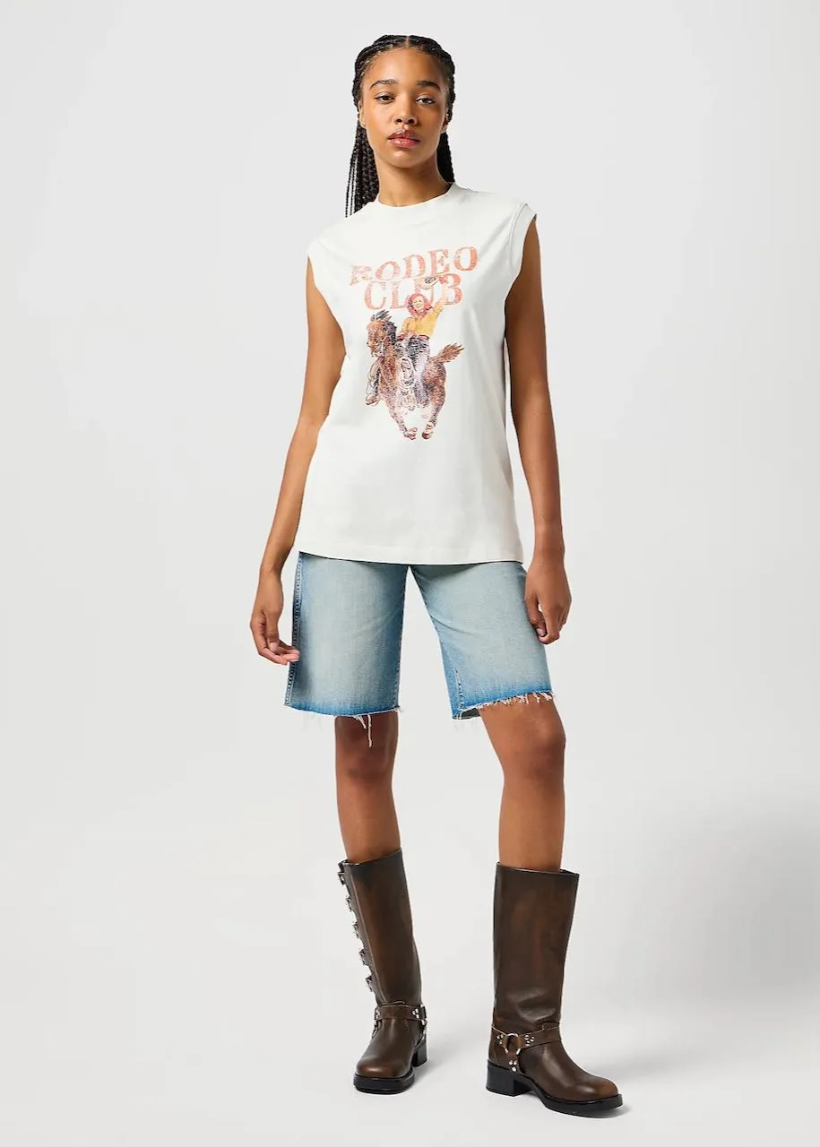 Canotta donna Graphic Muscle in Vintage White di Wrangler