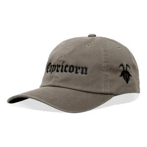 CAPRICORN ZODIAC HAT (OLIVE/GREY)