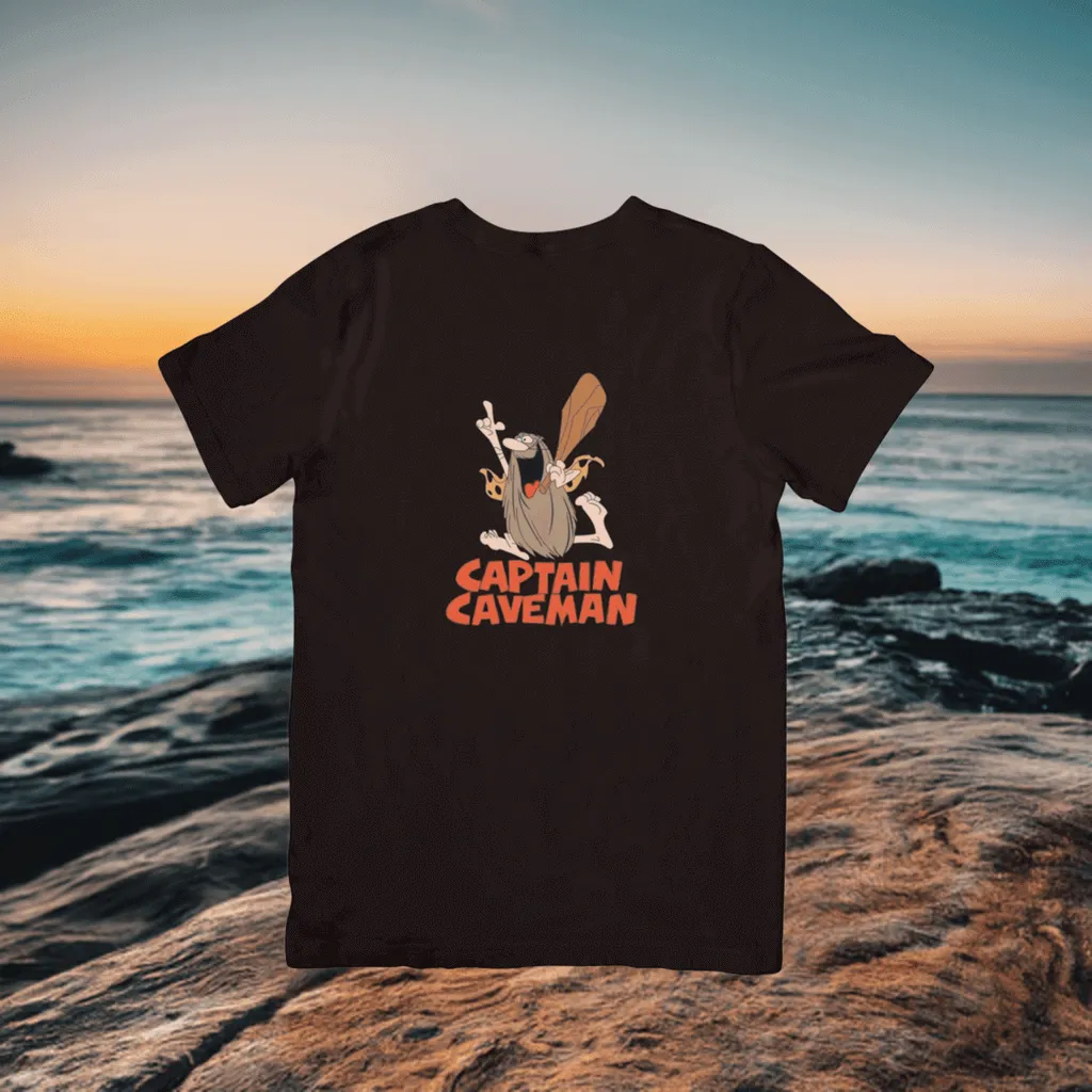 Captain Caveman Retro T-Shirt – Classic Cartoon Fan Apparel