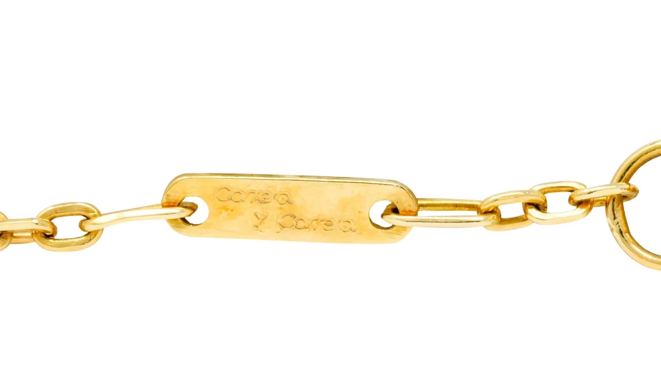 Carrera Y Carrera 1.00 CTW Diamond Onyx Pearl 18 Karat Two-Tone Gold Goose Pendant Necklace