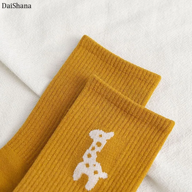Cartoon Fruit Embroidered Socks - 1 Pair