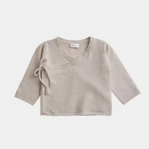 Cashmere Wrap Top and Footed Legging Set | Alabaster