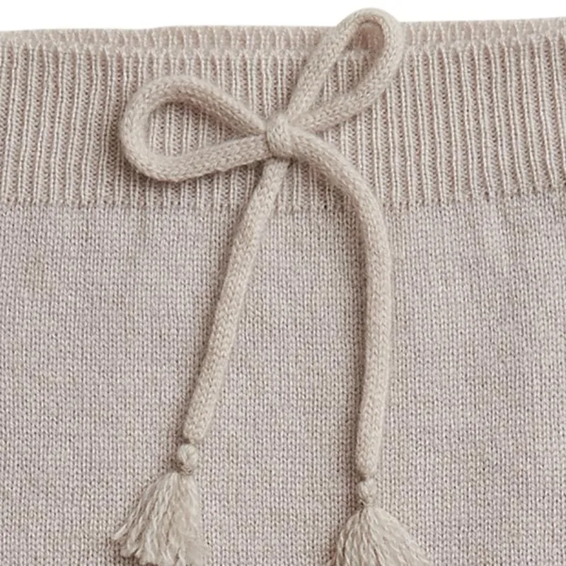 Cashmere Wrap Top and Footed Legging Set | Alabaster
