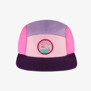 Casquette rose et mauve à visière plate, enfant || Pink and purple cap with flat visor, child