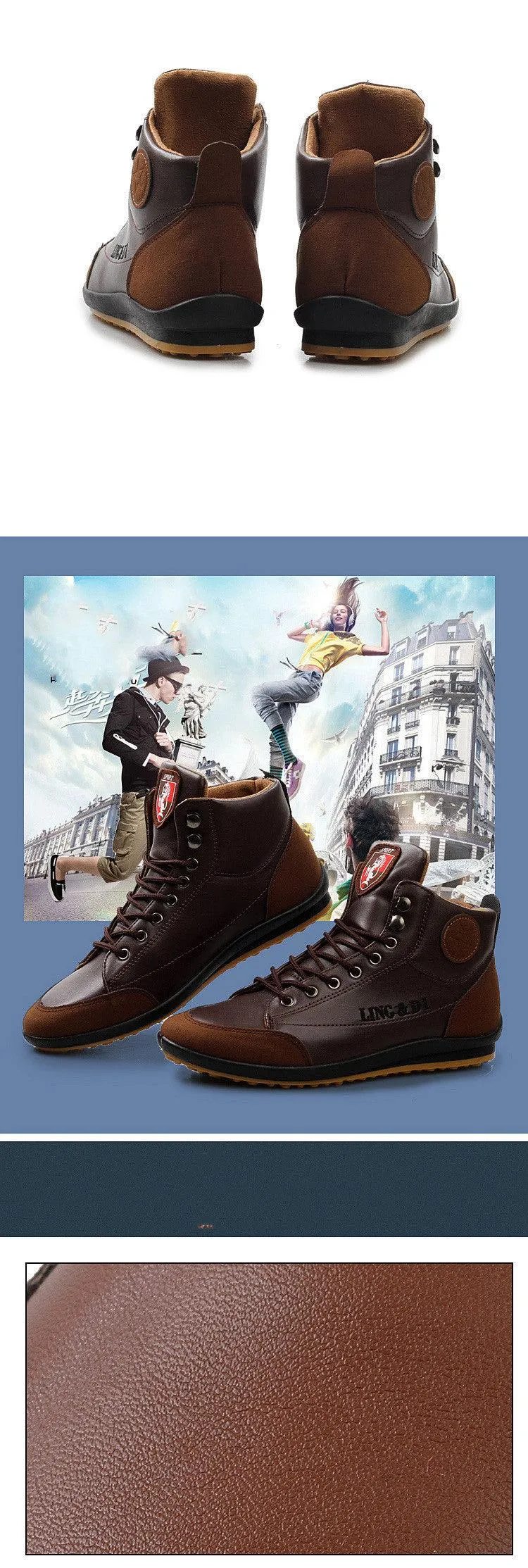 Casual light and comfortable men's peas shoes