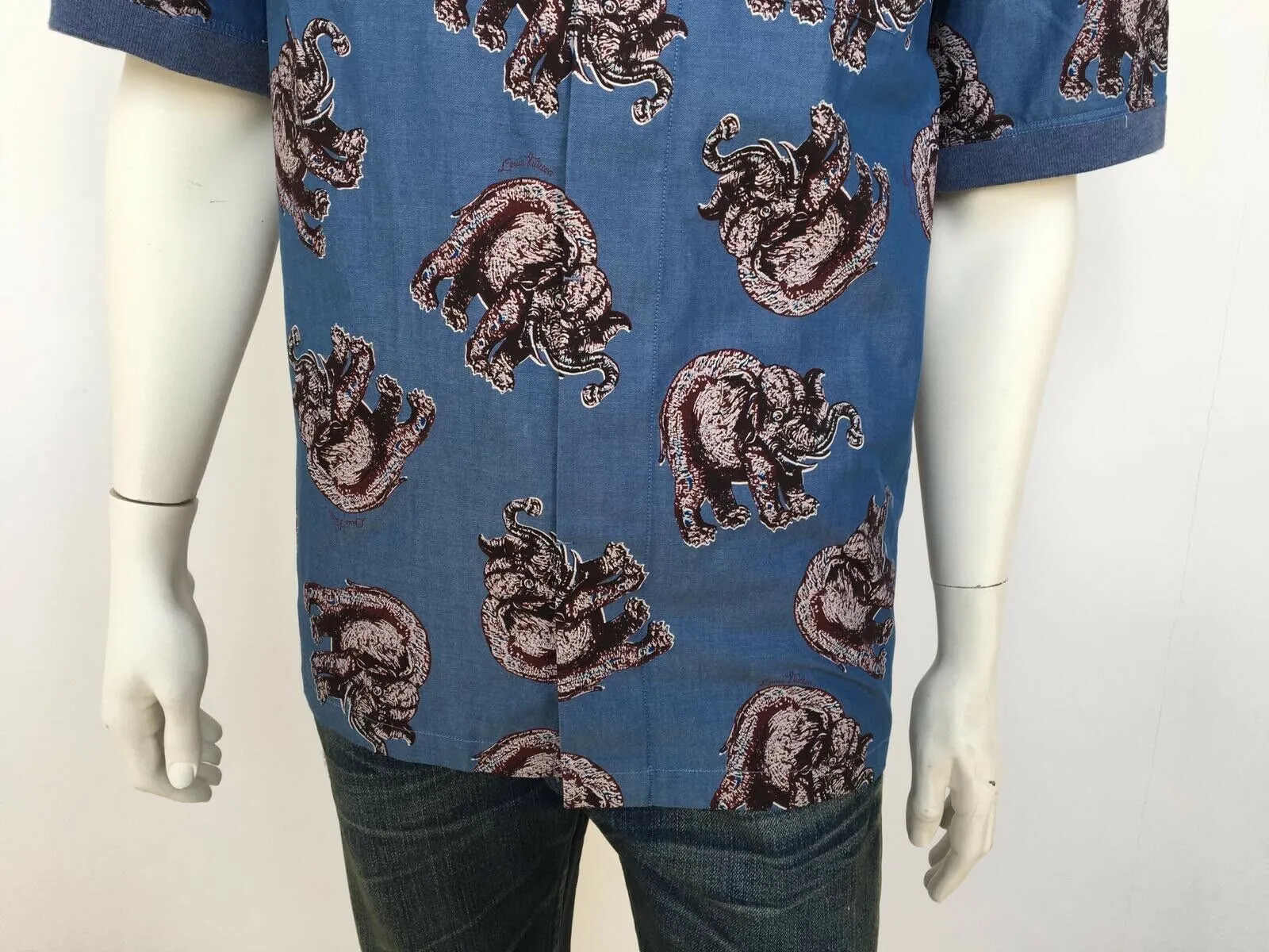 Chapman Elephant Knit Collar Shirt