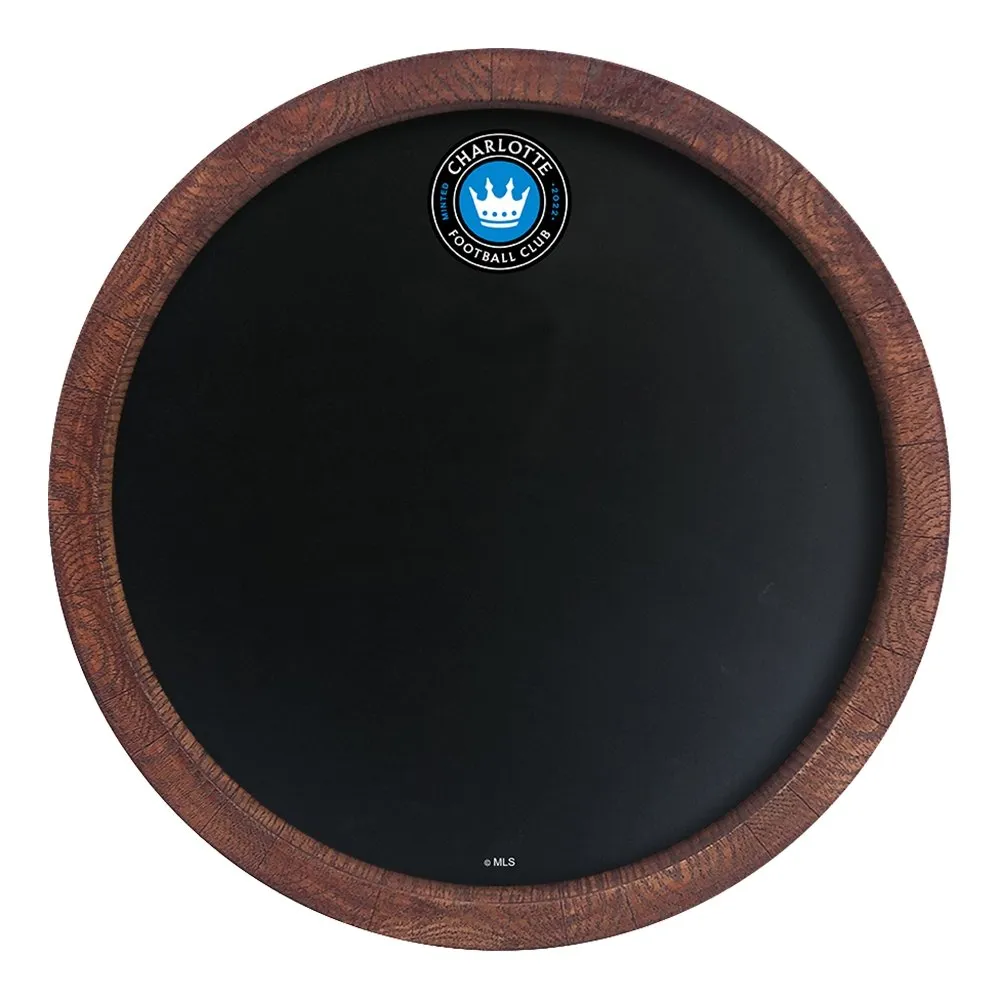 Charlotte FC: Chalkboard "Faux" Barrel Top Sign