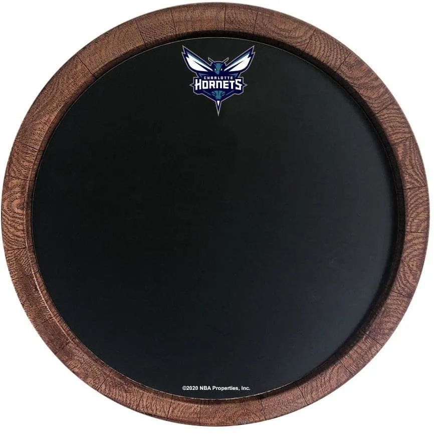 Charlotte Hornets: Chalkboard "Faux" Barrel Top Sign