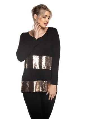 Chastity Top in Onyx