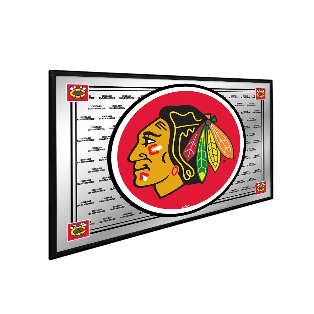 Chicago Blackhawks: Team Spirit - Framed Mirrored Wall Sign