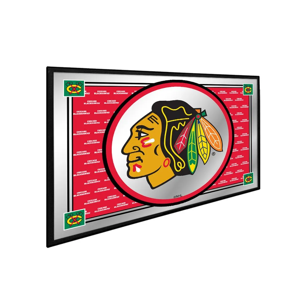 Chicago Blackhawks: Team Spirit - Framed Mirrored Wall Sign