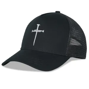 Christian Gifts for Men Religious Gifts Jesus Christian Faith Nail Cross Mesh Hat for Women