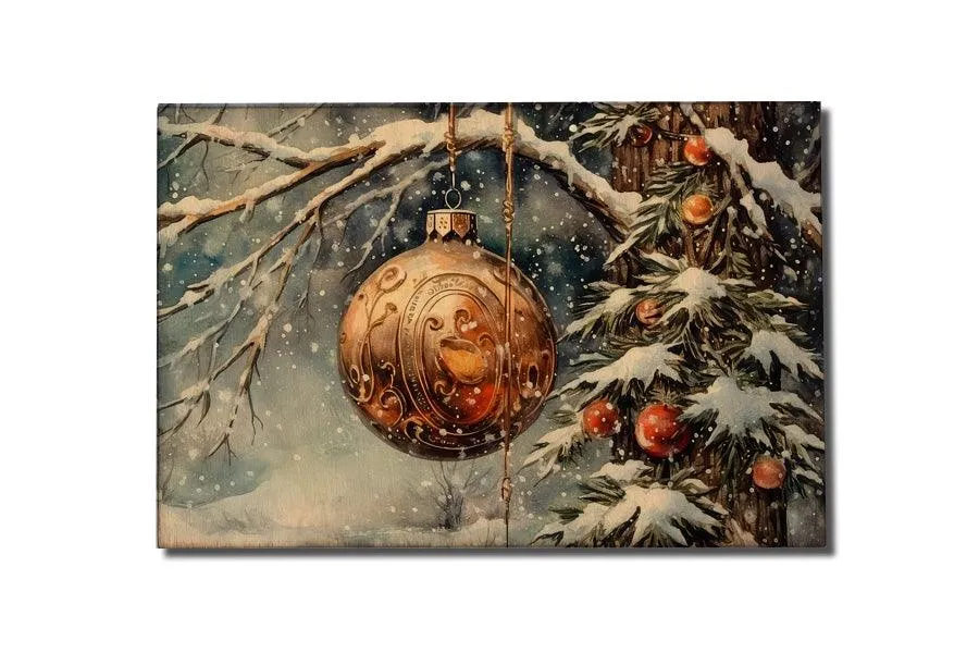 Christmas Wood Postcards - Winter Wonderland Series
