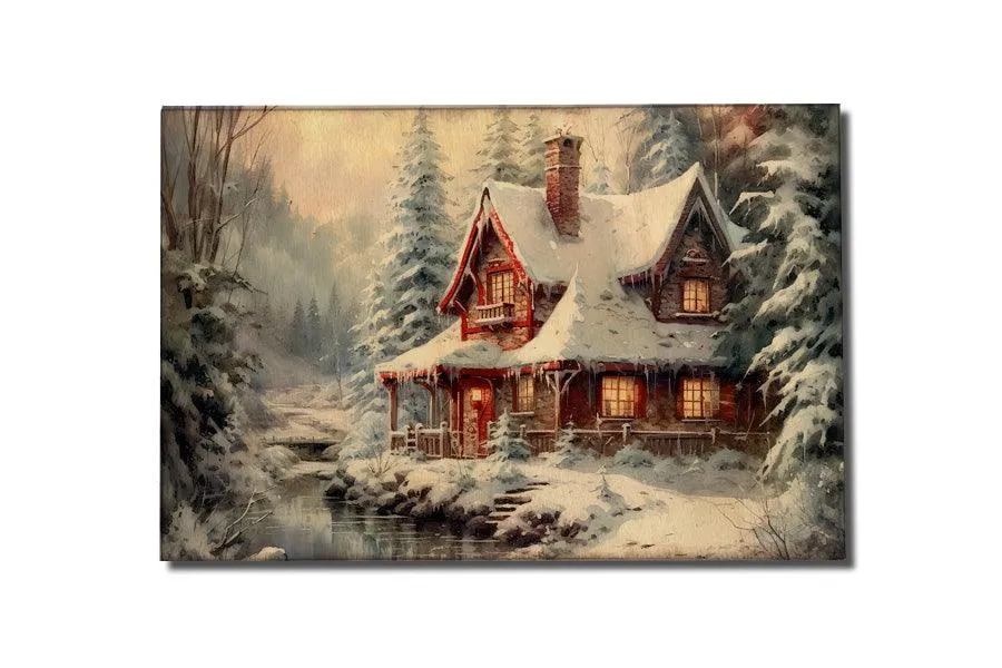 Christmas Wood Postcards - Winter Wonderland Series