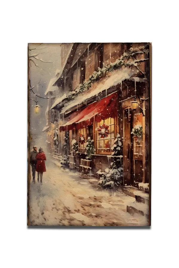 Christmas Wood Postcards - Winter Wonderland Series