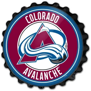 Colorado Avalanche: Bottle Cap Wall Sign