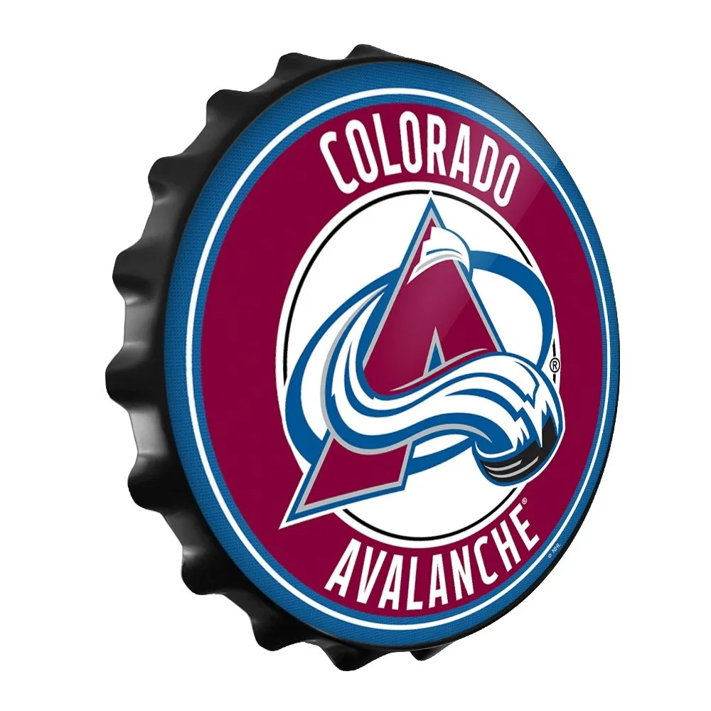 Colorado Avalanche: Bottle Cap Wall Sign