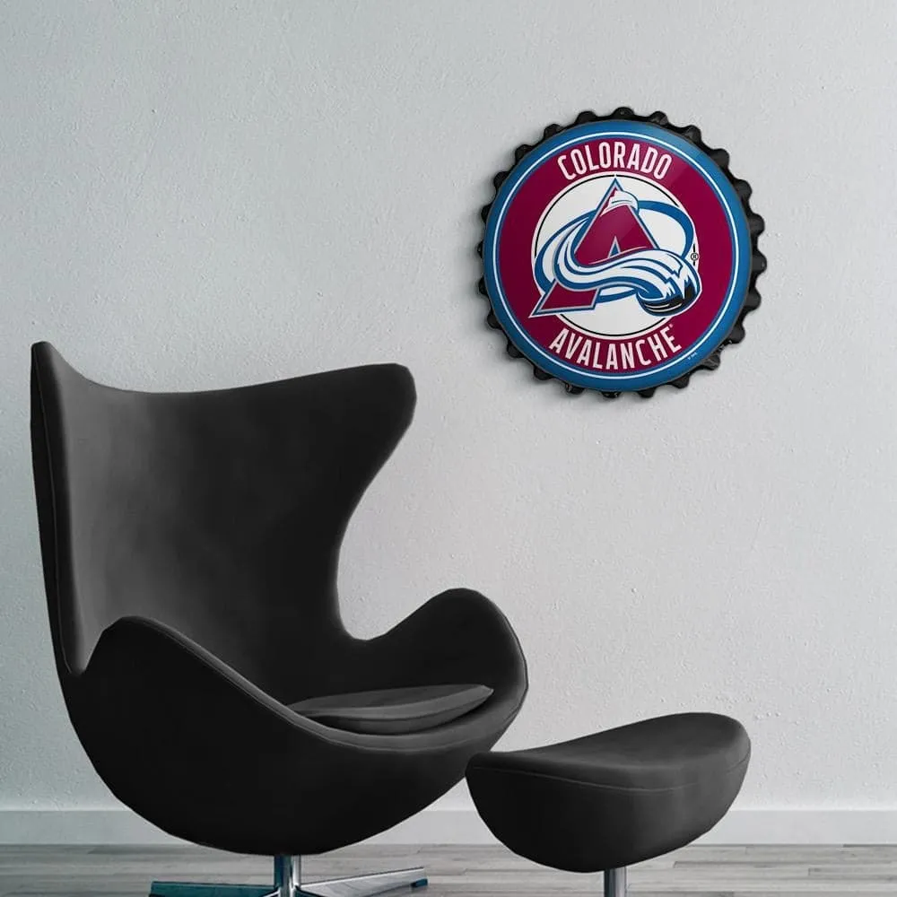 Colorado Avalanche: Bottle Cap Wall Sign