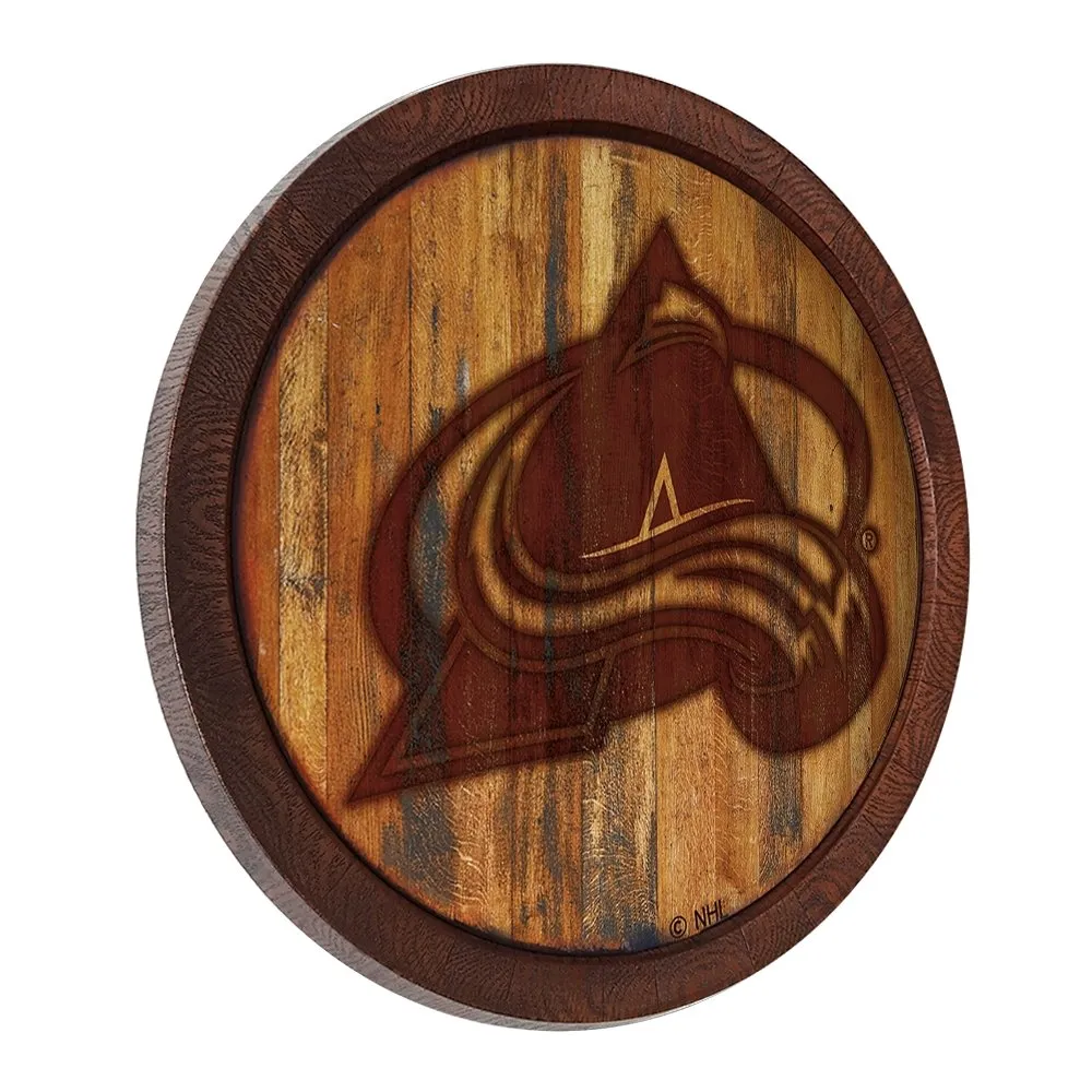 Colorado Avalanche: Branded "Faux" Barrel Top Sign