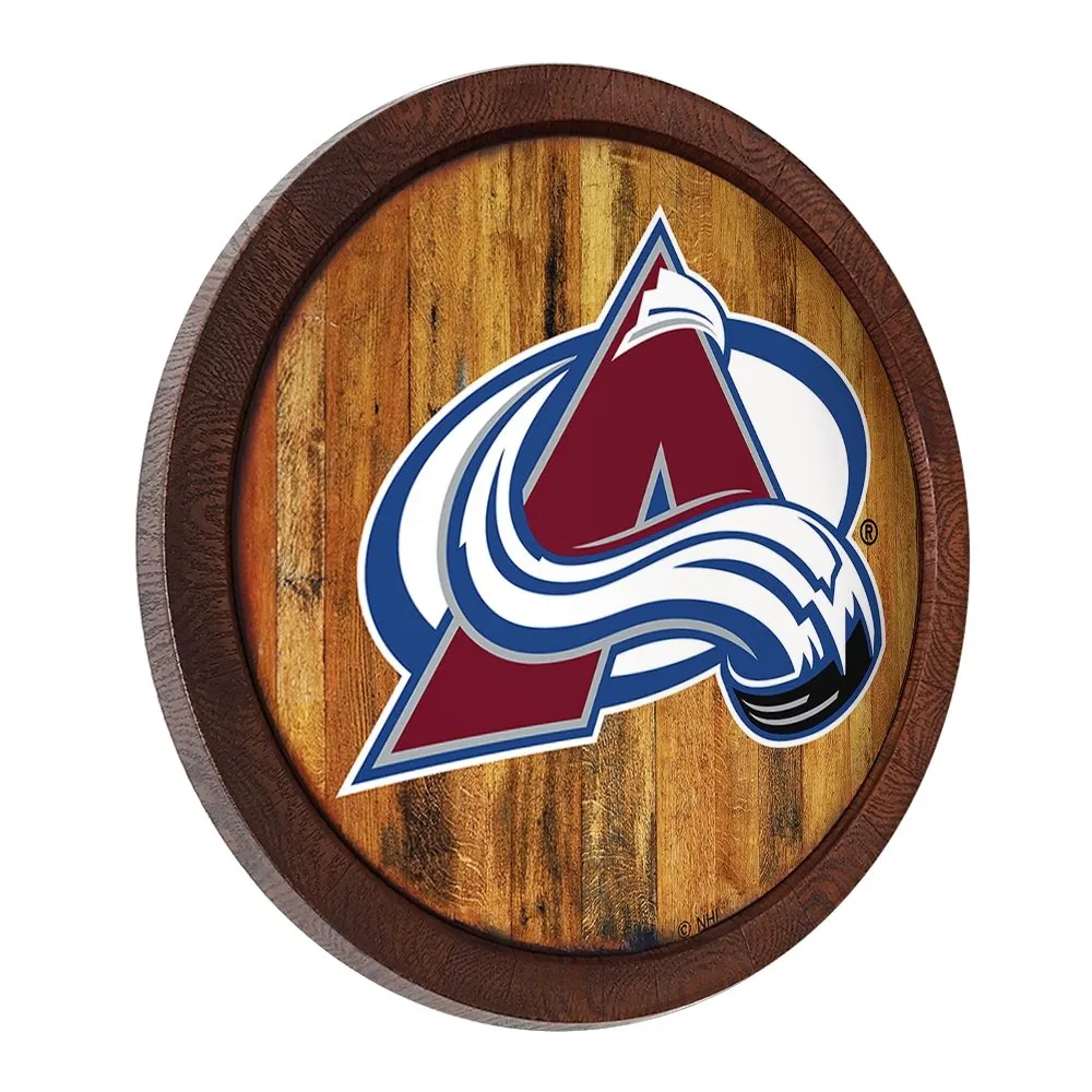 Colorado Avalanche: "Faux" Barrel Top Sign