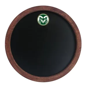 Colorado State Rams: Chalkboard "Faux" Barrel Top Sign