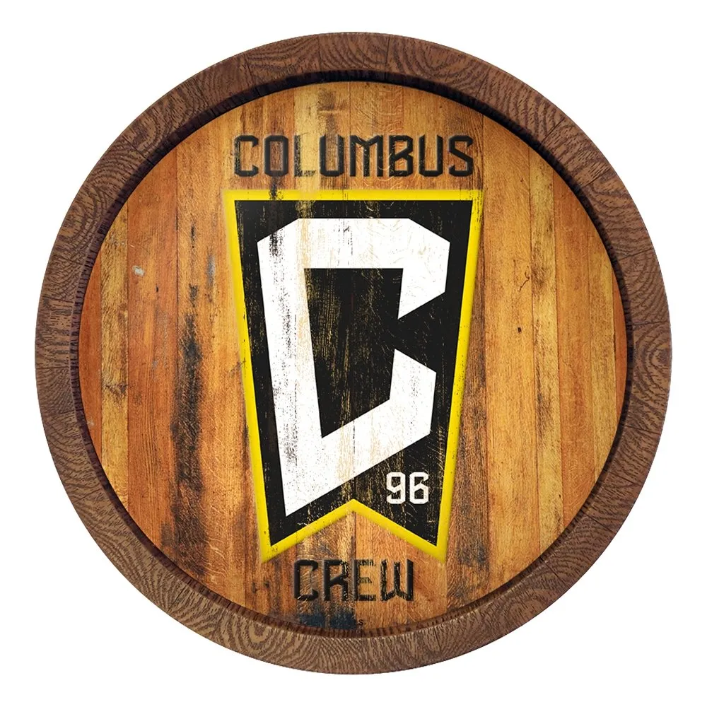 Columbus Crew: Weathered "Faux" Barrel Top Sign