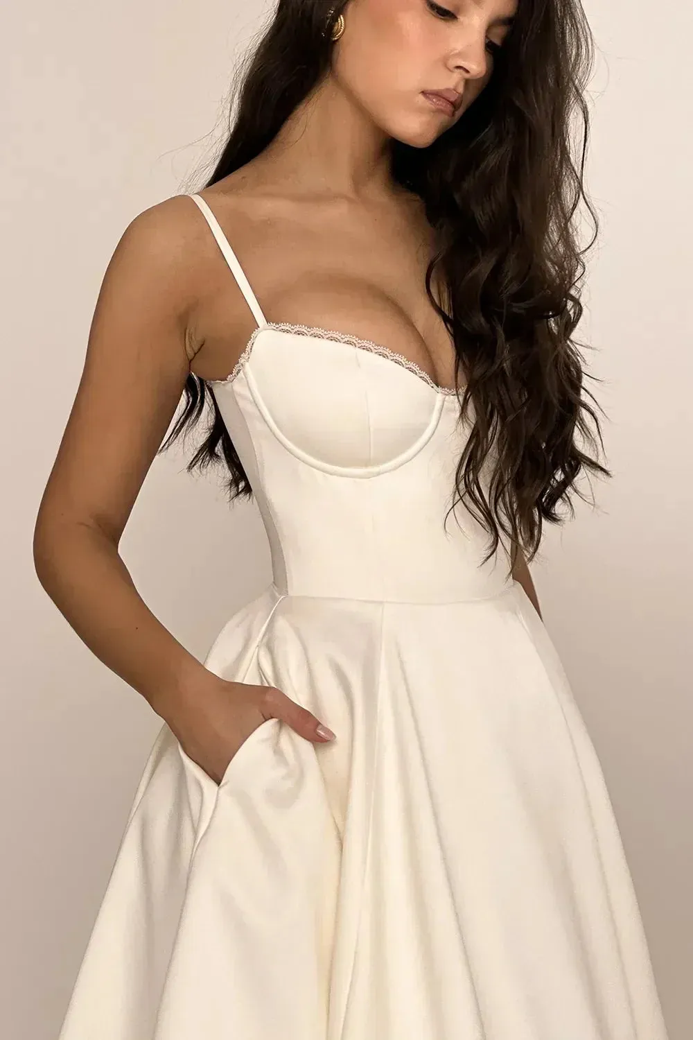 Cordelia | Delicate Tulle Accent Dress